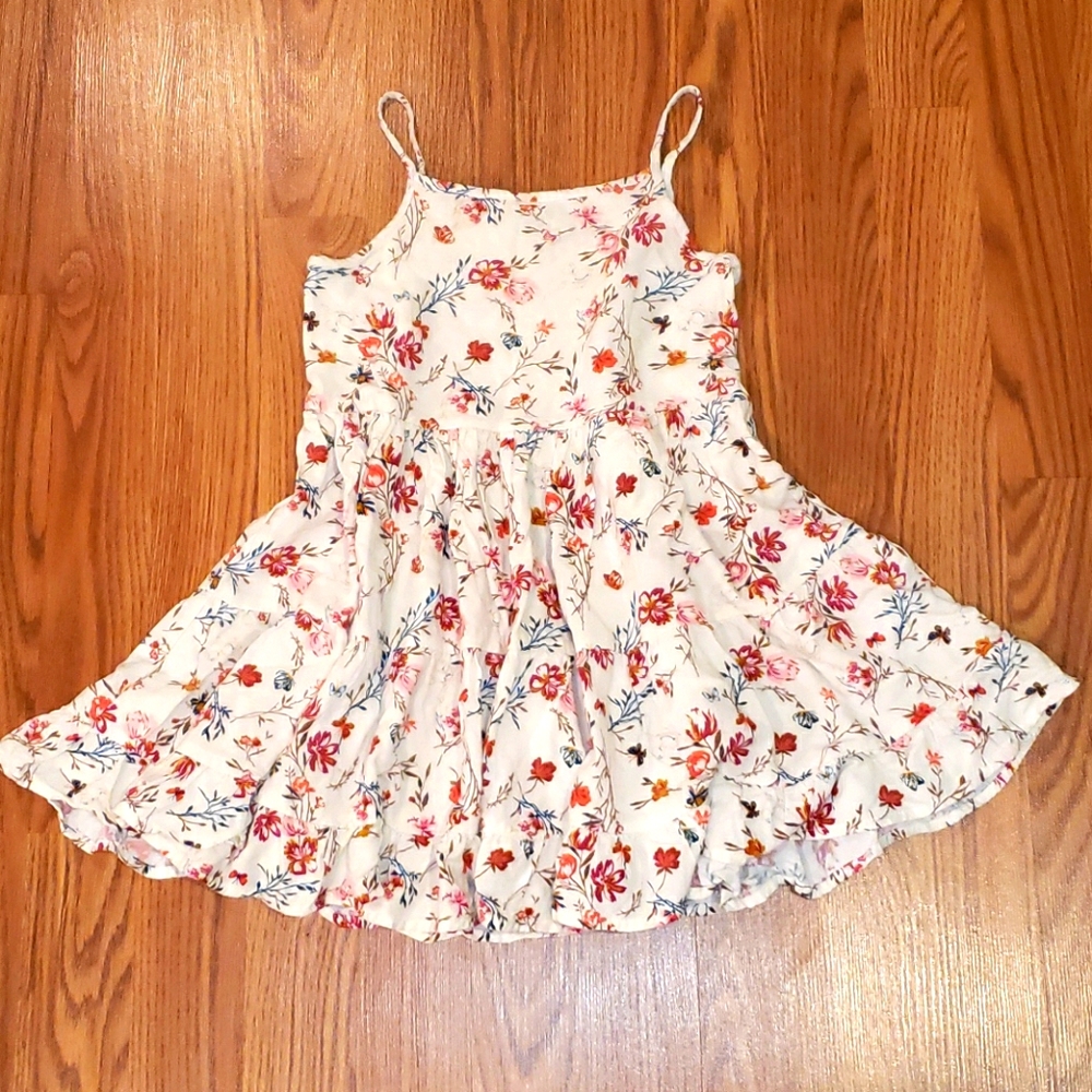 NEXT UK Sleeveless Floral Dress (Size 7Y)